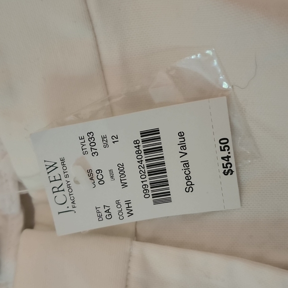 NWT - J Crew White Pants - Picture 3 of 7